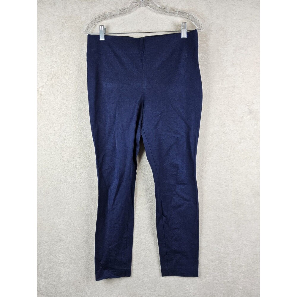 Lauren Ralph Lauren Women's Side Zip Flat Front Navy Pants Size 8